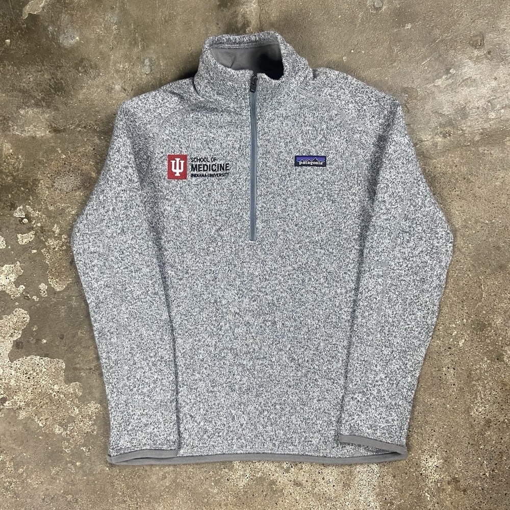Patagonia Better Sweater 1/4 Zip Fleece Women's Size XS Gray Mock Neck Pullover